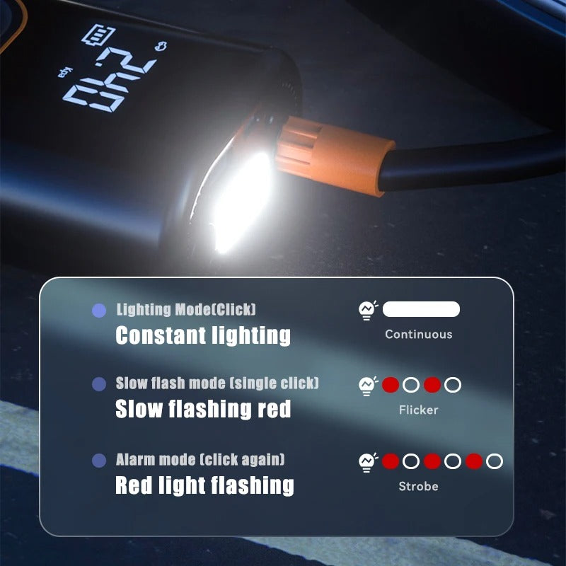 Inflador de neumáticos portátil