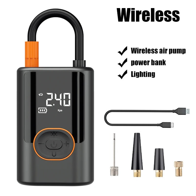 Inflador de neumáticos portátil